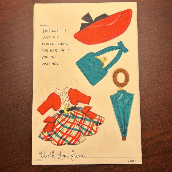 Vintage Hallmark Paper Doll “Nancy Lee” Card & Envelope - Picture 3 of 13